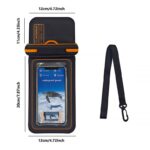 防水ポーチ スマホ防水 ケース IPX8防水規格 PVC製 携帯防水ケース 完全防水ケース 7.5インチまで対応