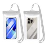 防水ポーチ スマホ防水 ケース IPX8防水規格 PVC製 携帯防水ケース 完全防水ケース 7.0インチまで対応可能 スマホ防水袋