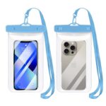 防水ポーチ スマホ防水 ケース IPX8防水規格 PVC製 携帯防水ケース 完全防水ケース 7.0インチまで対応可能 スマホ防水袋