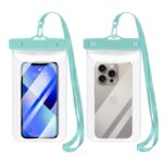 防水ポーチ スマホ防水 ケース IPX8防水規格 PVC製 携帯防水ケース 完全防水ケース 7.0インチまで対応可能 スマホ防水袋