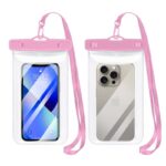防水ポーチ スマホ防水 ケース IPX8防水規格 PVC製 携帯防水ケース 完全防水ケース 7.0インチまで対応可能 スマホ防水袋
