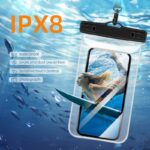 防水ポーチ スマホ防水 ケース IPX8防水規格 PVC製 携帯防水ケース 完全防水ケース 7.0インチまで対応可能 スマホ防水袋