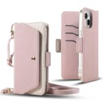iPhone17 合成革 手帳型 ケース アイフォン カバー ストラップ ショルダー付き iPhone16 ケース iPhone17ケース iPhone17pro ケース