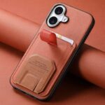 iPhone 17 合成革ケース 背面型ケース iPhone 17e/iPhone16e 対応 ケース カート収納可能 iPhone17 PUレザー ケース スマホケース