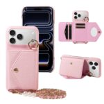 iPhone 17 合成革ケース 背面型ケース iPhone 17e/iPhone16e 対応 ケース カート収納可能 iPhone17 PUレザー ケース スマホケース