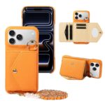iPhone 17 合成革ケース 背面型ケース iPhone 17e/iPhone16e 対応 ケース カート収納可能 iPhone17 PUレザー ケース スマホケース