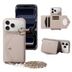 iPhone 17 合成革ケース 背面型ケース iPhone 17e/iPhone16e 対応 ケース カート収納可能 iPhone17 PUレザー ケース スマホケース
