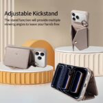 iPhone 17 合成革ケース 背面型ケース iPhone 17e/iPhone16e 対応 ケース カート収納可能 iPhone17 PUレザー ケース スマホケース