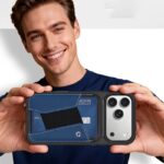 iPhone・スマホ 通用Magsafe対応ケース 強力磁 ケース 角度調節可能 折れ畳式 カード収納可能 ケース