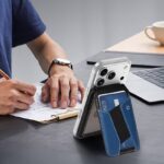 iPhone・スマホ 通用Magsafe対応ケース 強力磁 ケース 角度調節可能 折れ畳式 カード収納可能 ケース