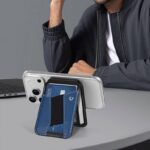 iPhone・スマホ 通用Magsafe対応ケース 強力磁 ケース 角度調節可能 折れ畳式 カード収納可能 ケース