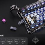 GravaStar Mercury K1 Pro ゲーミングキーボード 無線 ワイヤレス 75% テンキーレス 無線