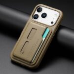 iPhone 17 合成革ケース 背面型ケース カート収納可能 iPhone17 PUレザー ケース