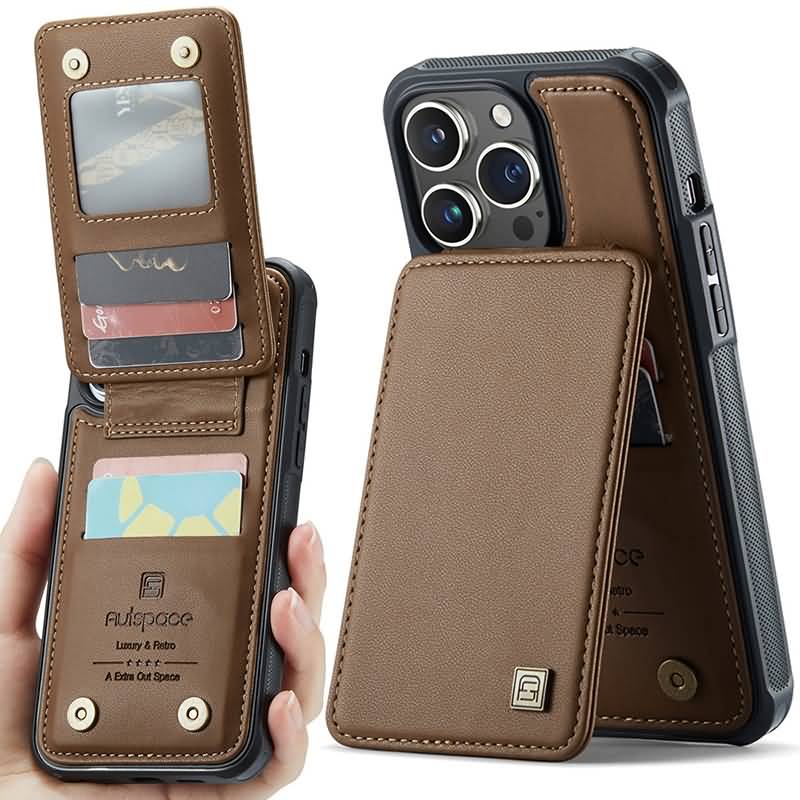 AC04212026041-06 iPhone 17 合成革ケース 背面型ケース カート収納可能 iPhone17 PUレザー ケース スマホケース
