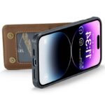 iPhone 17 合成革ケース 背面型ケース カート収納可能 iPhone17 PUレザー ケース スマホケース