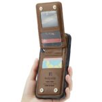 iPhone 17 合成革ケース 背面型ケース カート収納可能 iPhone17 PUレザー ケース スマホケース