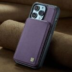 iPhone 17 合成革ケース 背面型ケース カート収納可能 iPhone17 PUレザー ケース スマホケース
