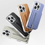 iPhone 17 合成革ケース 背面型ケース カート収納可能 iPhone17 PUレザー ケース スマホケース