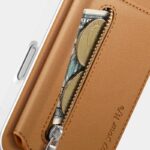 iPhone 17 合成革ケース 背面型ケース カート収納可能 iPhone17 PUレザー ケース スマホケース