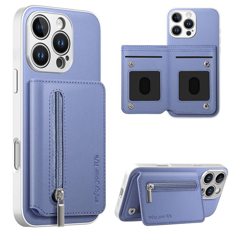 AC04212026043-11 iPhone 17 合成革ケース 背面型ケース カート収納可能 iPhone17 PUレザー ケース スマホケース