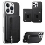 iPhone 17 合成革ケース 背面型ケース カート収納可能 iPhone17 PUレザー ケース スマホケース