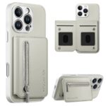 iPhone 17 合成革ケース 背面型ケース カート収納可能 iPhone17 PUレザー ケース スマホケース