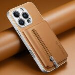 iPhone 17 合成革ケース 背面型ケース カート収納可能 iPhone17 PUレザー ケース スマホケース