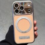iPhone 17 合成革ケース 背面型ケース magsafe対応ケース iPhone17 PUレザー ケース スマホケース