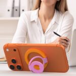 両面 折り畳式 マグネット式 スマホ スタンド Magsafe対応 スマートフォン 強磁器