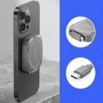 PD25W 快速充電器 ワイヤレスチャージャー QI2.2 ワイヤレス充電器 iPhone充電器 type- C 装着のままでも充電可能 全4色 SKU:AC04212026053 - Image 11