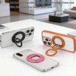 両面マグネット式 折り畳 スマホ スタンド Magsafe対応 スマートフォンホルダー