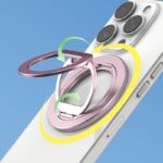 両面マグネット式 折り畳 スマホ スタンド Magsafe対応 スマートフォンホルダー