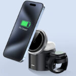 PD25W 快速充電器 3in1 ワイヤレスチャージャー QI2.2 ワイヤレス充電器 iPhone充電器 type- C 装着のままでも充電可能 SKU:AC03192026052 - 画像 (2)