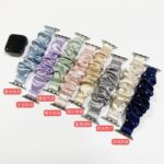 Apple watch バンド シュシュ ベルト  Apple watch バンド ベルト Apple watch 38mm/40/41/42mm 42/44/45/46/49mm 交換用 伸縮ベルト Apple Watchベルト 全8色 SKU:AC04302026003 - 画像 (12)