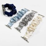 Apple watch バンド シュシュ ベルト  Apple watch バンド ベルト Apple watch 38mm/40/41/42mm 42/44/45/46/49mm 交換用 伸縮ベルト Apple Watchベルト 全8色 SKU:AC04302026003 - 画像 (3)