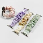 Apple watch バンド シュシュ ベルト  Apple watch バンド ベルト Apple watch 38mm/40/41/42mm 42/44/45/46/49mm 交換用 伸縮ベルト Apple Watchベルト 全8色 SKU:AC04302026003 - 画像 (2)