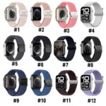 アップルウォッチ バンド ナイロンバンド Apple Watchバンド apple watch 44mm 45mm 46mm 49mm ULTRA ナイロン ベルト AppleWatchベルト スポーツバンド  全12色 SKU:AC04302026019 - 画像 (4)