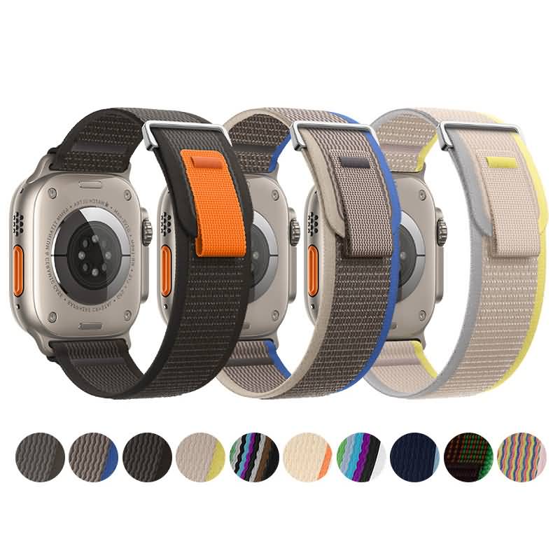 AC04302026026-19 アップルウォッチ バンド ナイロンバンド Apple Watchバンド apple watch 44mm 45mm 46mm 49mm ULTRA ナイロン ベルト AppleWatchベルト スポーツバンド 全18色 SKU:AC04302026026 - Image 1