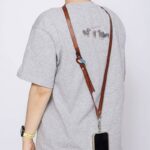 首掛けストラップ スマホストラップ 本革 吊り下げ スマホ全機種対応 ネックストラップ  落下防止 スマホアクセサリ- ストラップ 全2色 SKU:AC05072026002 - 画像 (12)