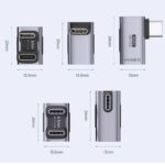 Hagibis USB4.0 Type C アダプター ストレート L型 U型 40Gbps高速データ転送 8K@60Hz映像出力 type-c