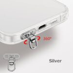 ステンレス製  スマホストラップ用 背面 シールパッド  ネックストラップ ストラップホルダー アクセサリー  全4色 SKU:AC05072026018 - Image 2