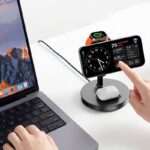 Qi2.2 3in1ワイヤレス充電器 PD25W 快速充電器 Apple watch &Air Pods充電可能 折れ畳式 ワイヤレス充電 スタンド機能 ワイヤレスチャージャー