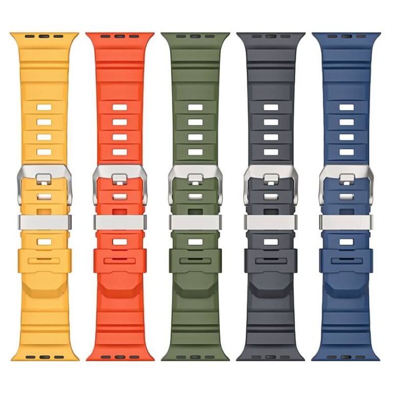 アップルウォッチ バンド Apple Watch 高品質 FKM ラバー フッ素ゴム ラバー ベルト