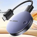 UGREEN HDMI ミラーリングレシーバー  無線 HDMIミラキャスト ワイヤレスHDMI ミラーリング 4K/30Hz 2.4GHz/5.0GHz対応 高速伝送  QR コード不要   Android＆Windows＆MAC OS対応  SKU:PC06032026004