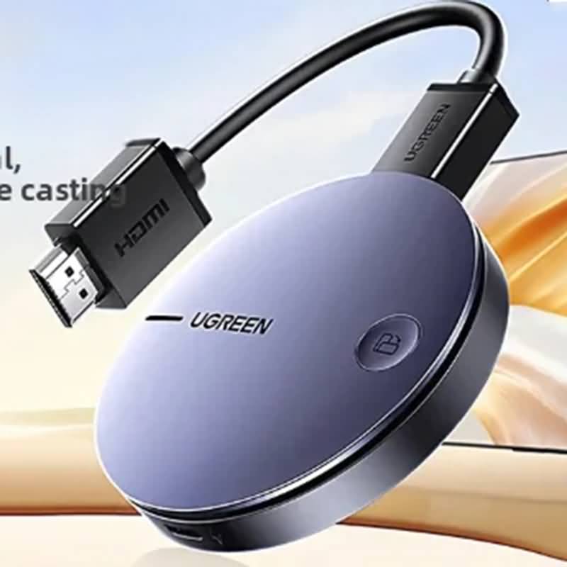 PC06032026004-5 UGREEN HDMI ミラーリングレシーバー 無線 HDMIミラキャスト ワイヤレスHDMI ミラーリング 4K/30Hz 2.4GHz/5.0GHz対応 高速伝送 QR コード不要 Android&Windows&MAC OS対応 SKU:PC06032026004 - Image 1
