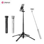 Ulanzi MT85 自撮り棒 スマホスタンド リモコン付き Magsafe対応 セルフ棒 iPhone/Android対応 360°角度調節 折りたたみ式 スマホ三脚 ワンタッチ自動展開 四脚安定モデル  全2色 SKU:PC07052026005