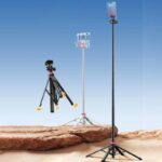 Ulanzi MT-44 スマホ三脚 カメラ三脚 自動開閉 S147cm ビデオカメラ 自撮り棒 2in1スマホクリップデザイン 段伸縮 ボール雲台 360度回転 vlogセルカ棒 全2色 SKU:PC07052026007 - 画像 (22)