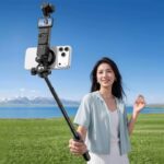 Ulanzi MT-44 スマホ三脚 カメラ三脚 自動開閉 S147cm ビデオカメラ 自撮り棒 2in1スマホクリップデザイン 段伸縮 ボール雲台 360度回転 vlogセルカ棒 全2色 SKU:PC07052026007 - 画像 (5)