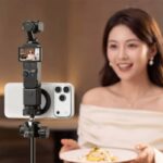 Ulanzi MT-44 スマホ三脚 カメラ三脚 自動開閉 S147cm ビデオカメラ 自撮り棒 2in1スマホクリップデザイン 段伸縮 ボール雲台 360度回転 vlogセルカ棒 全2色 SKU:PC07052026007 - 画像 (3)