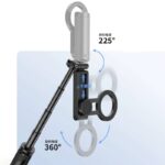 Ulanzi JJ03 スマホ三脚 多機能スマホグリップ masgafeに対応 ミニ三脚 折りたたみ式 360度回転 4段階伸縮 360度回転 スマホスタンド
